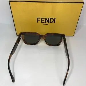 ? - New Authentic FENDI FE40078I 52N Havana Green Sunglasses Fendi | Accessories | New Authentic Fendi Fe4078i 52n Havana  main image 2